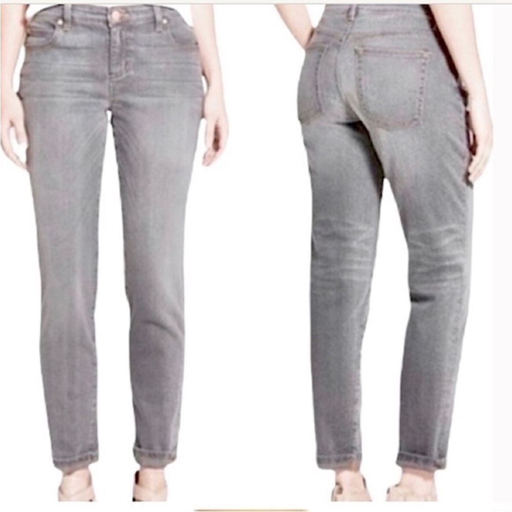 Eileen Fisher Straight Leg Organic Gray‎ Jeans Size 12